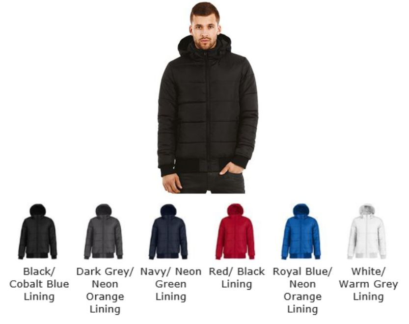 B&C BA657 Men's Down Jacket  B&C BA657 Men's Down Jacket